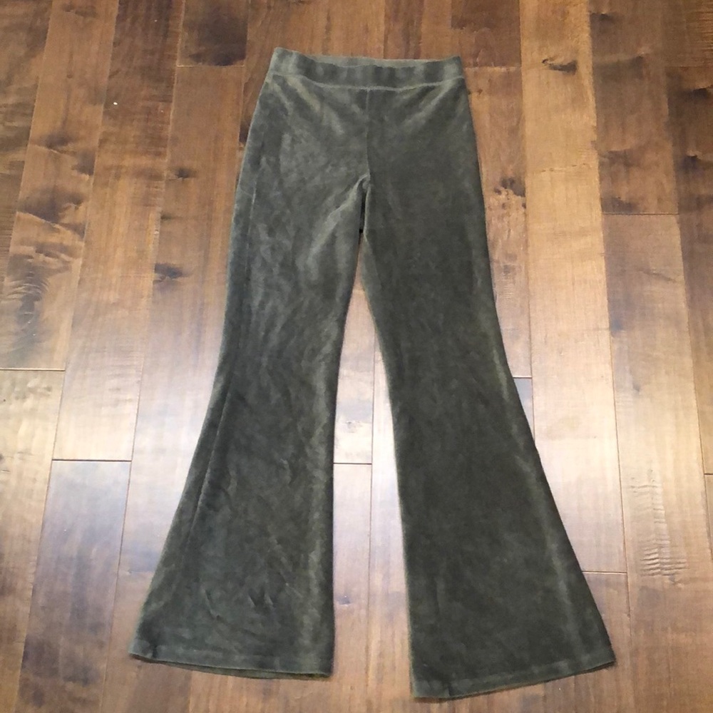 American Eagle High Waist Ribbed Flare Pants sz M